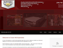 Tablet Screenshot of crownhillautomotive.com